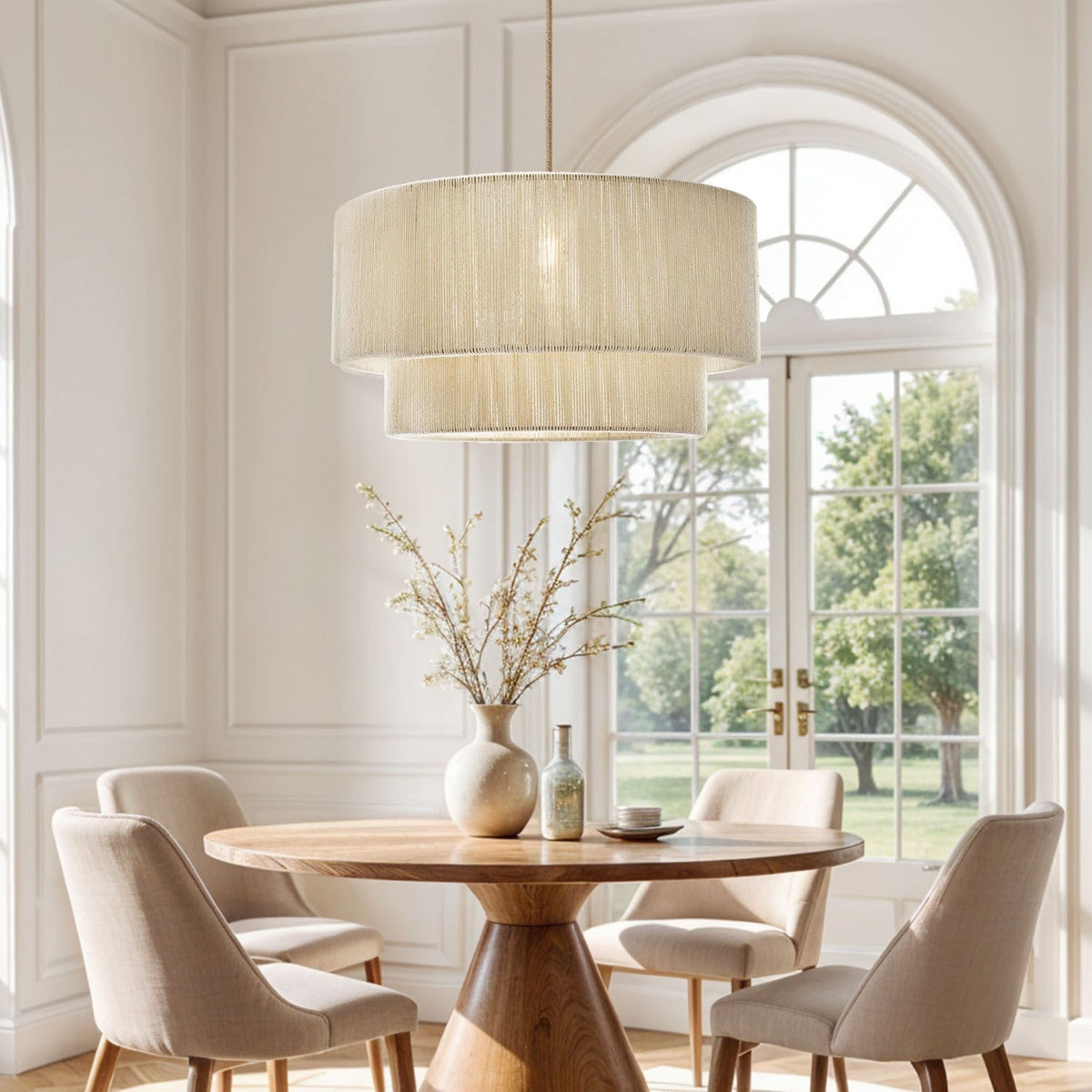 Suspension Luminous blanche