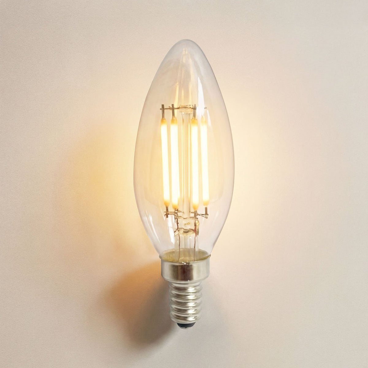 Ampoule LED filament C35 blanc chaud E14/3000K/4W