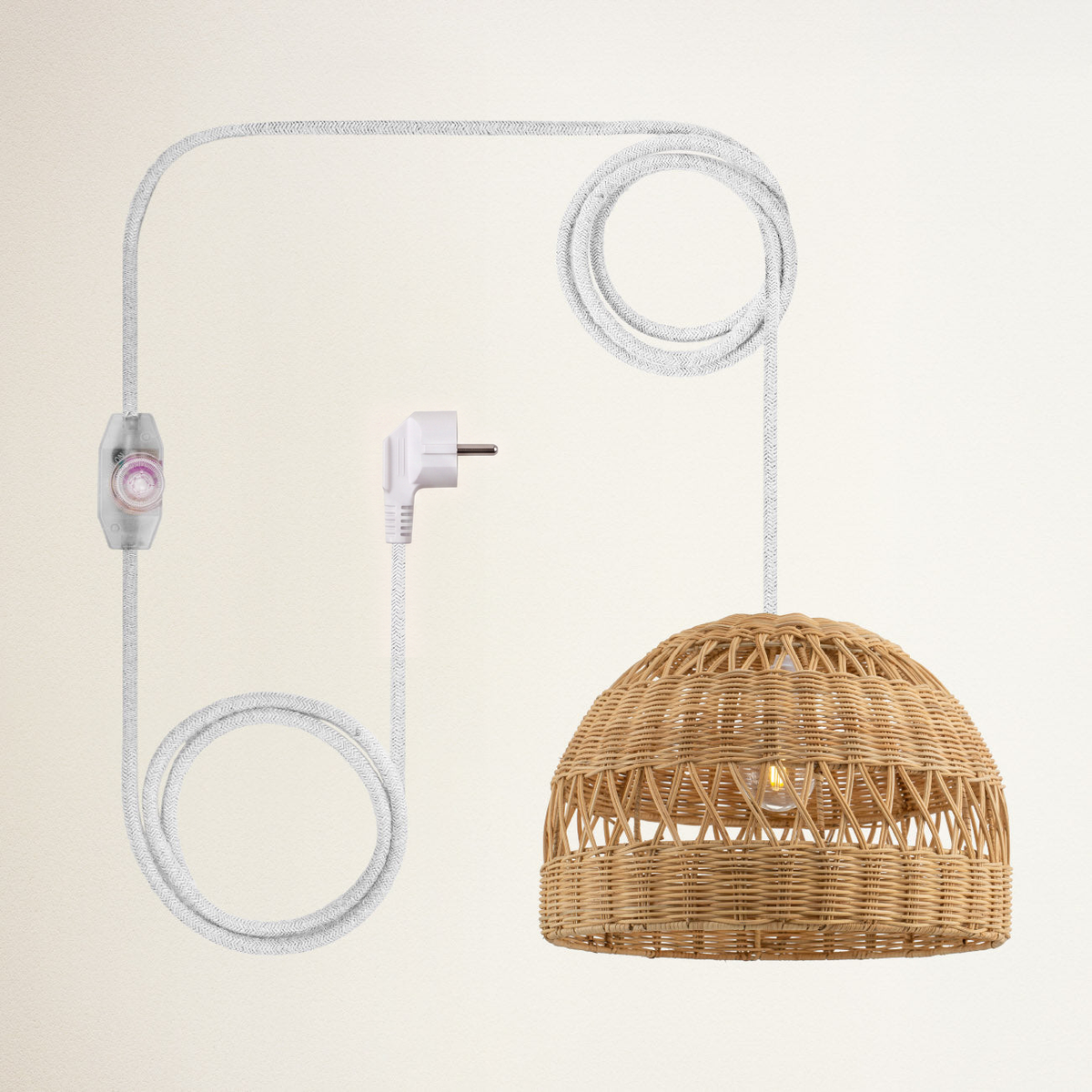 Suspension en rotin Radiant