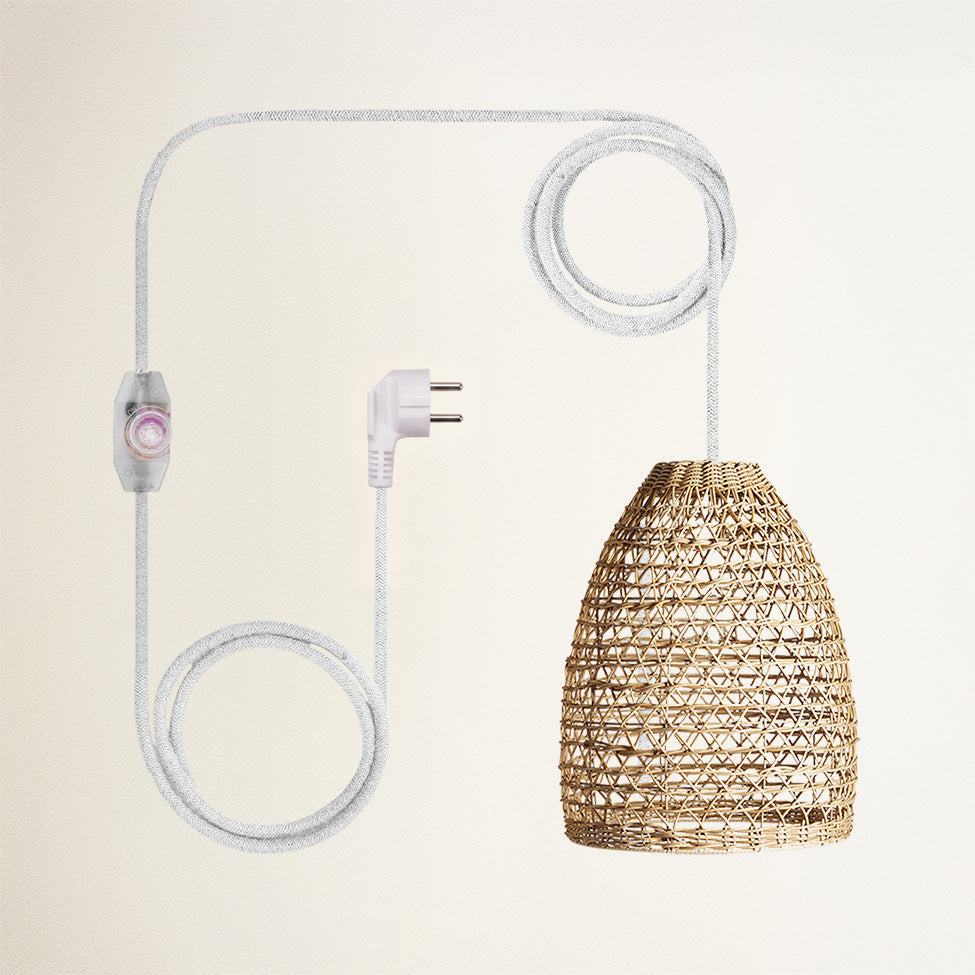 Suspension Mazed Lace en rotin