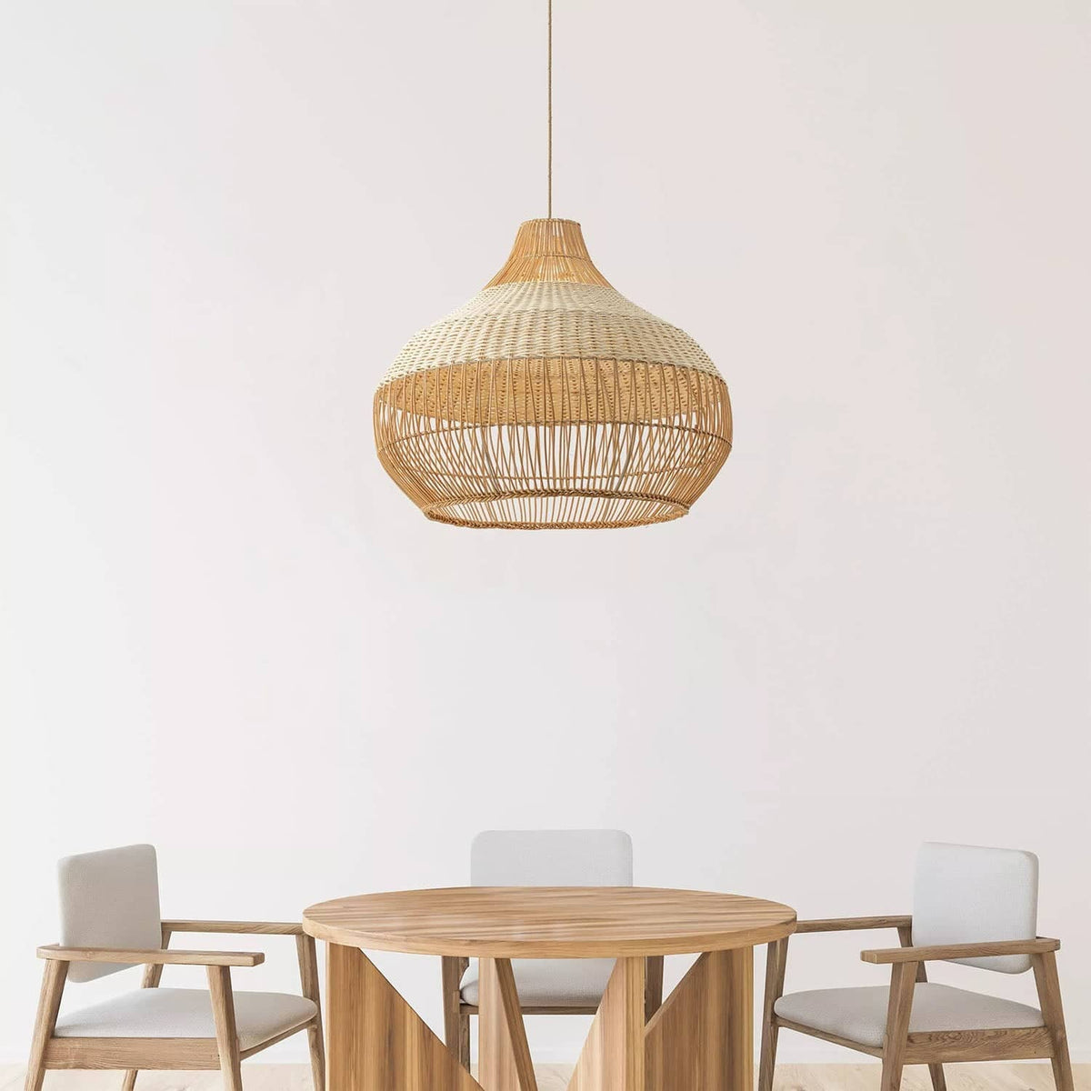 Suspension Beatrice en rotin
