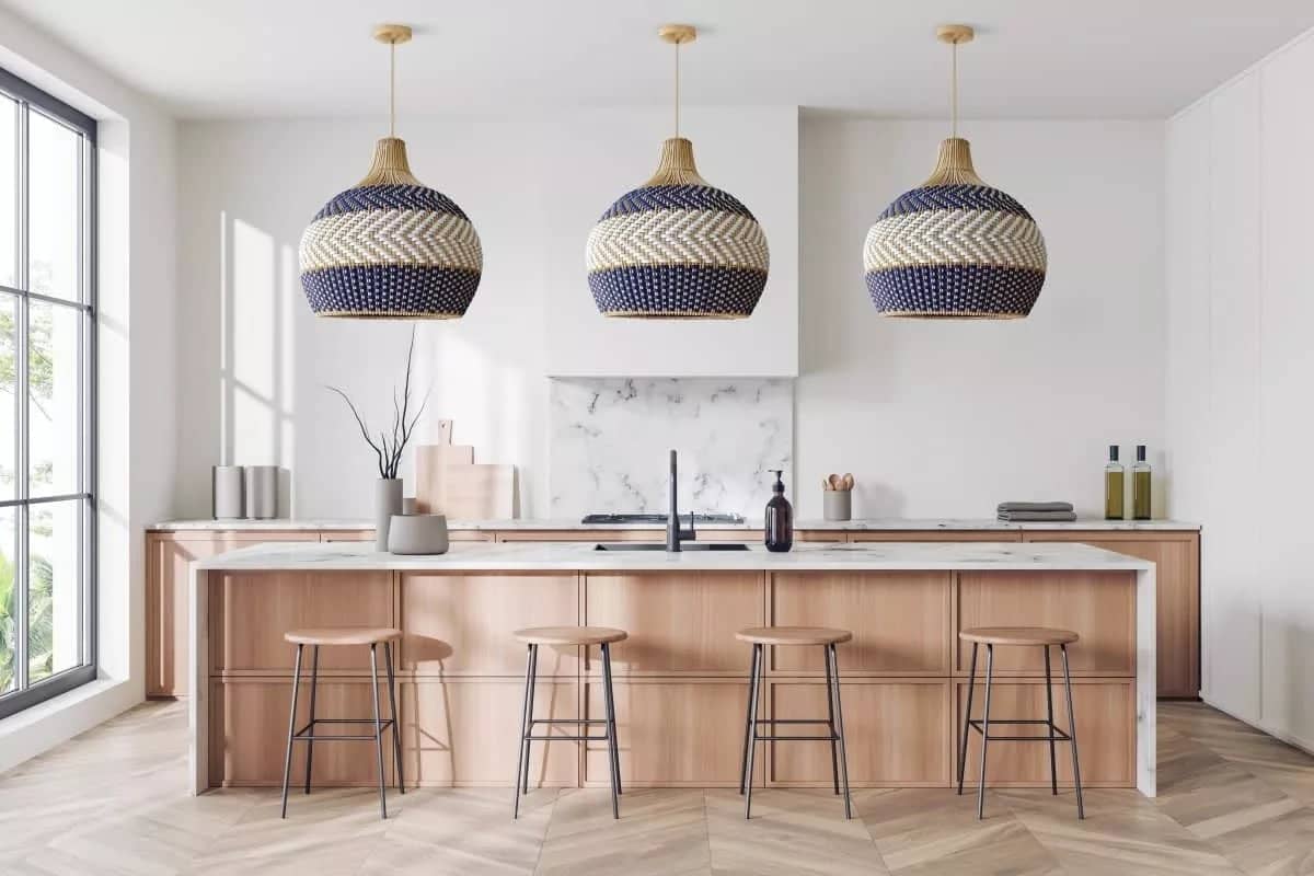 Suspension Ethereal en rotin