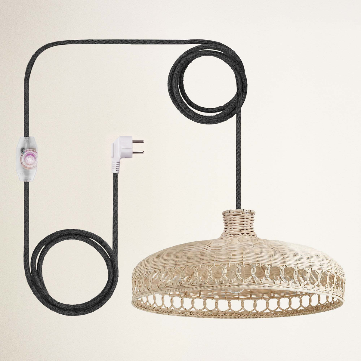 Suspension Verona en rotin