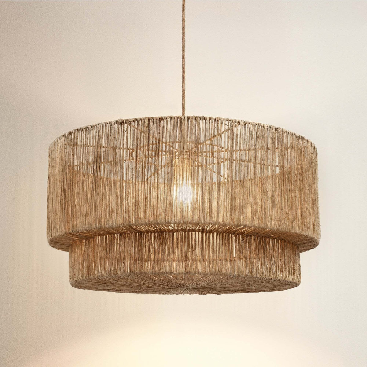 Suspension Luminous en rotin