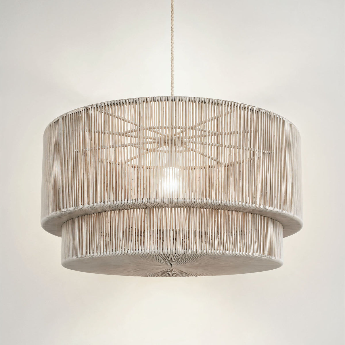 Suspension extérieure Luminous en rotin