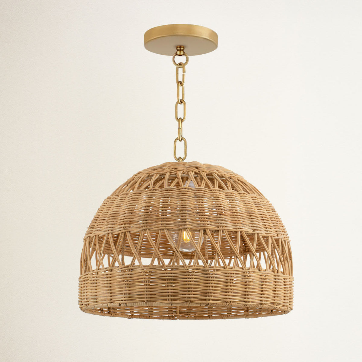 Suspension en rotin Radiant