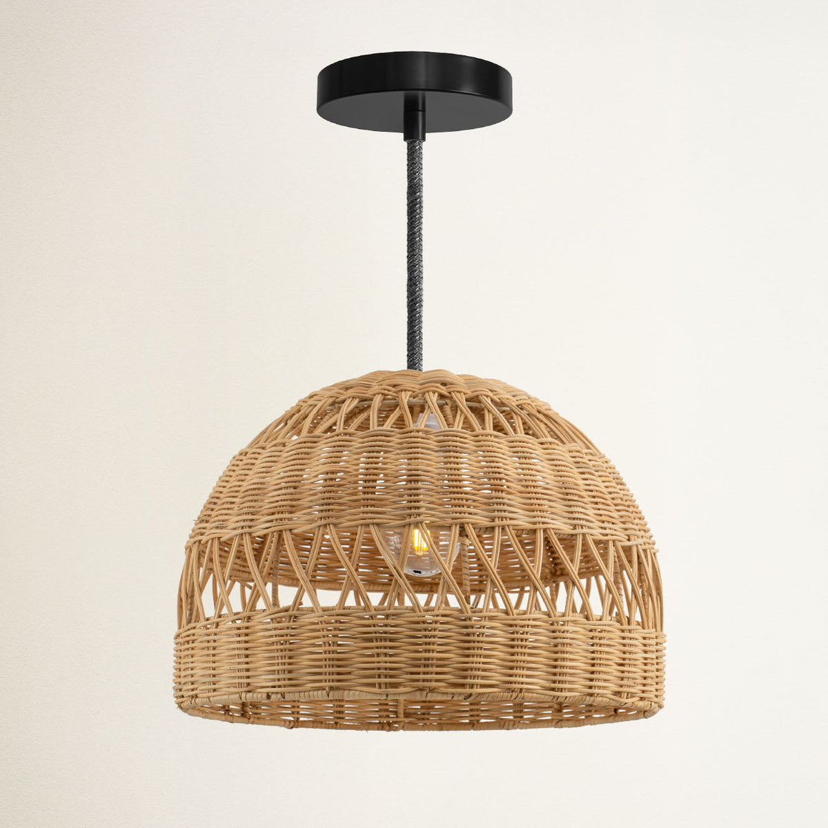 Suspension en rotin Radiant