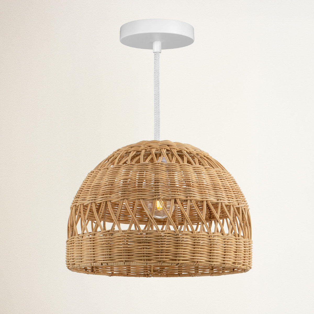 Suspension en rotin Radiant