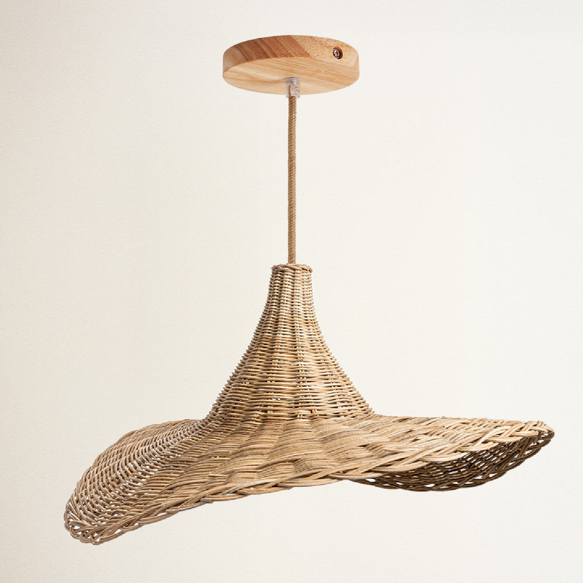 Suspension Zen en rotin