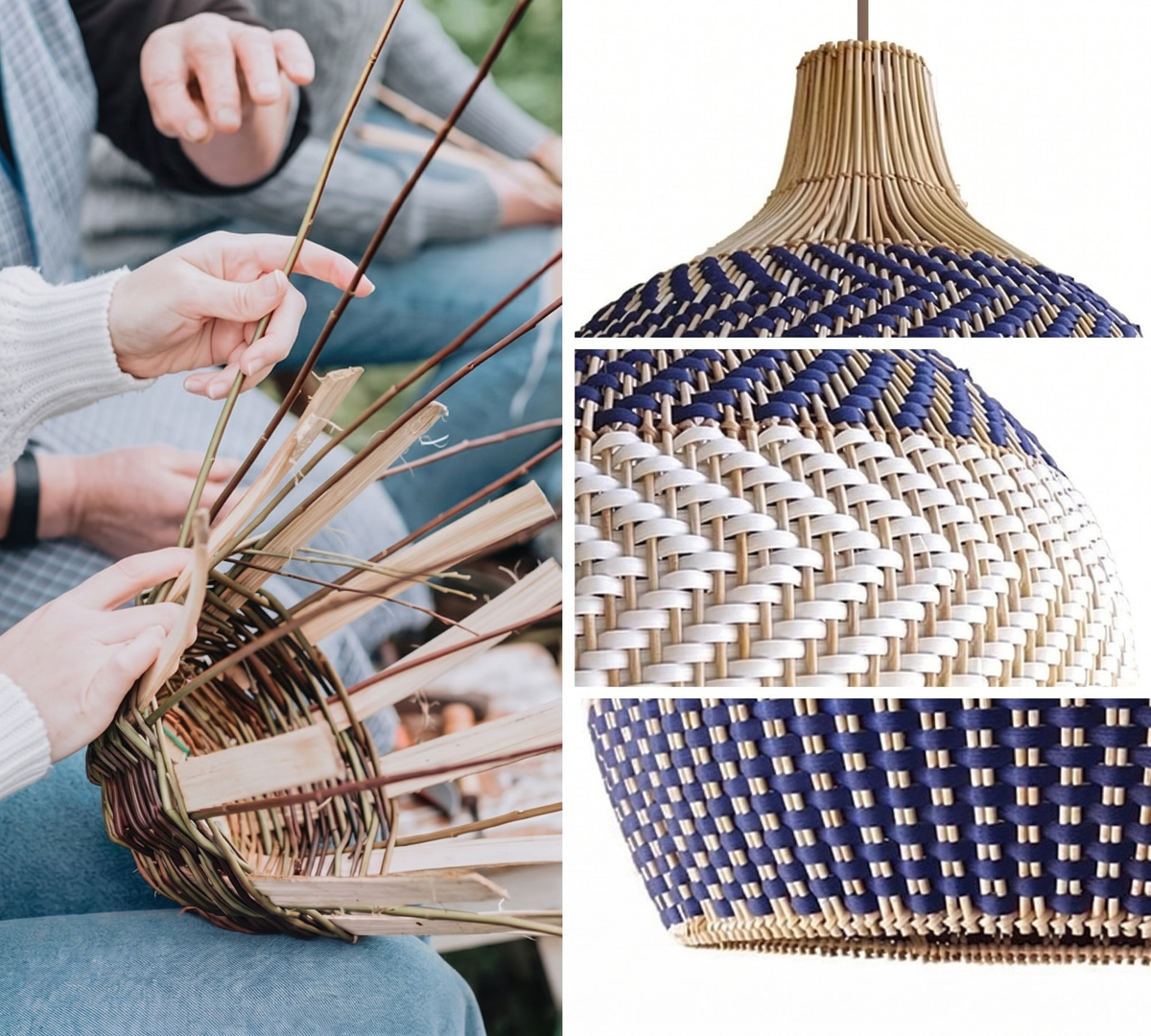 Suspension Ethereal en rotin