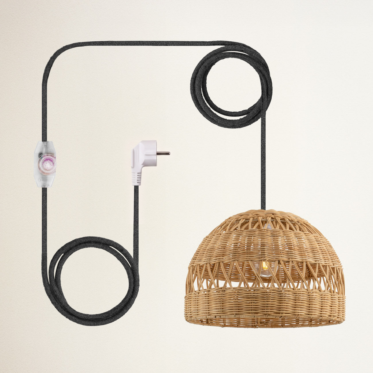 Suspension en rotin Radiant