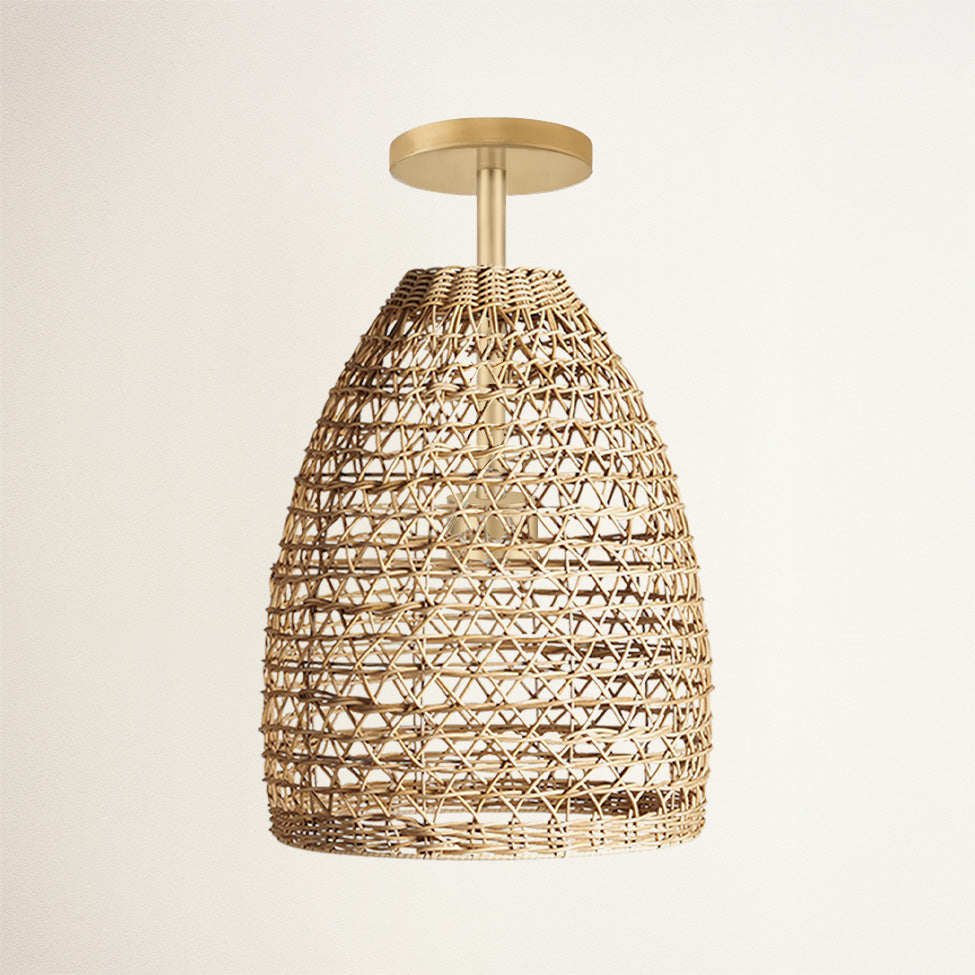 Suspension Mazed Lace en rotin