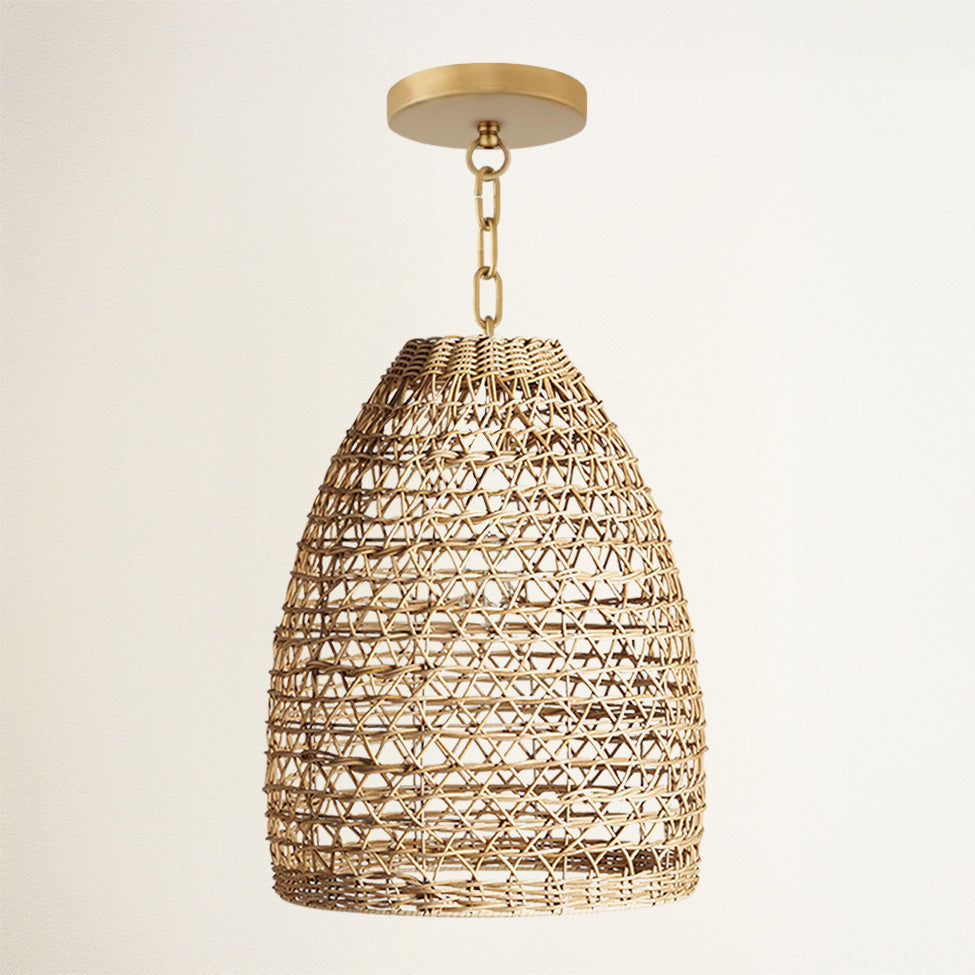 Suspension Mazed Lace en rotin