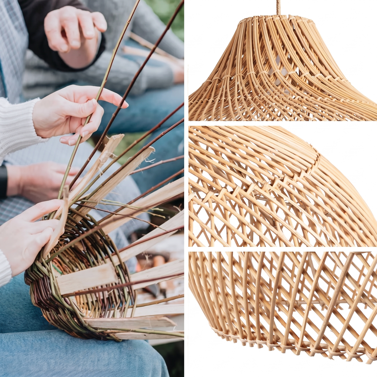 Suspension en Rotin Kloe
