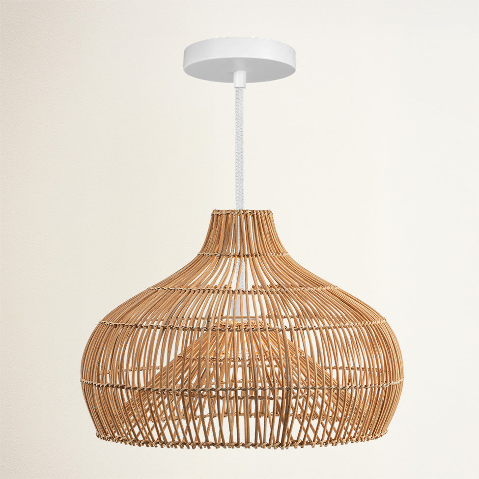 Suspension Oceania Cone en rotin