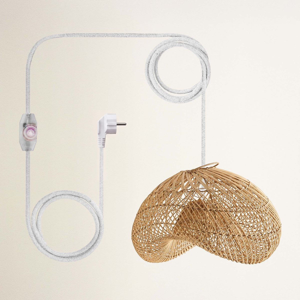 Suspension Sepherina en rotin