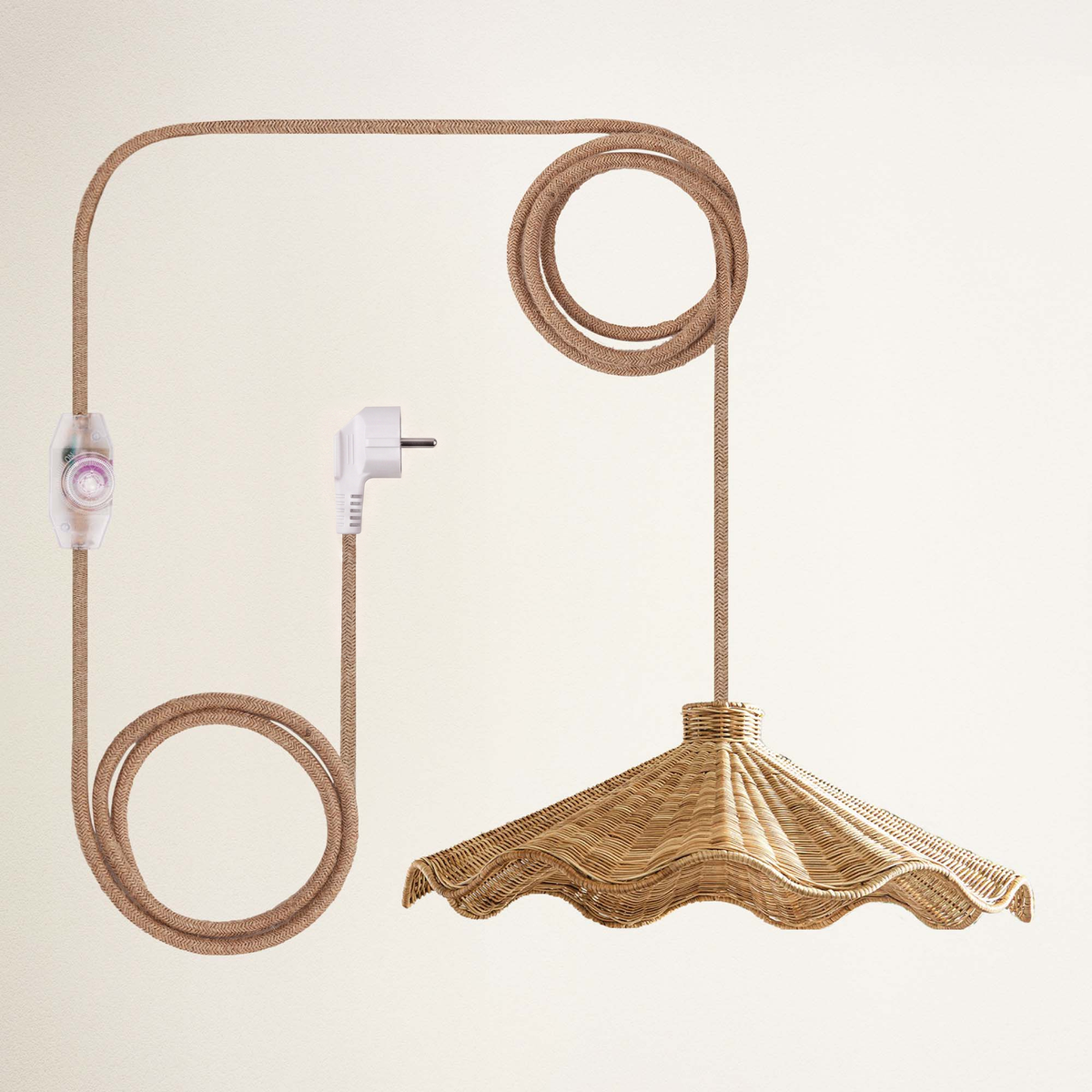 Suspension Ariel en rotin