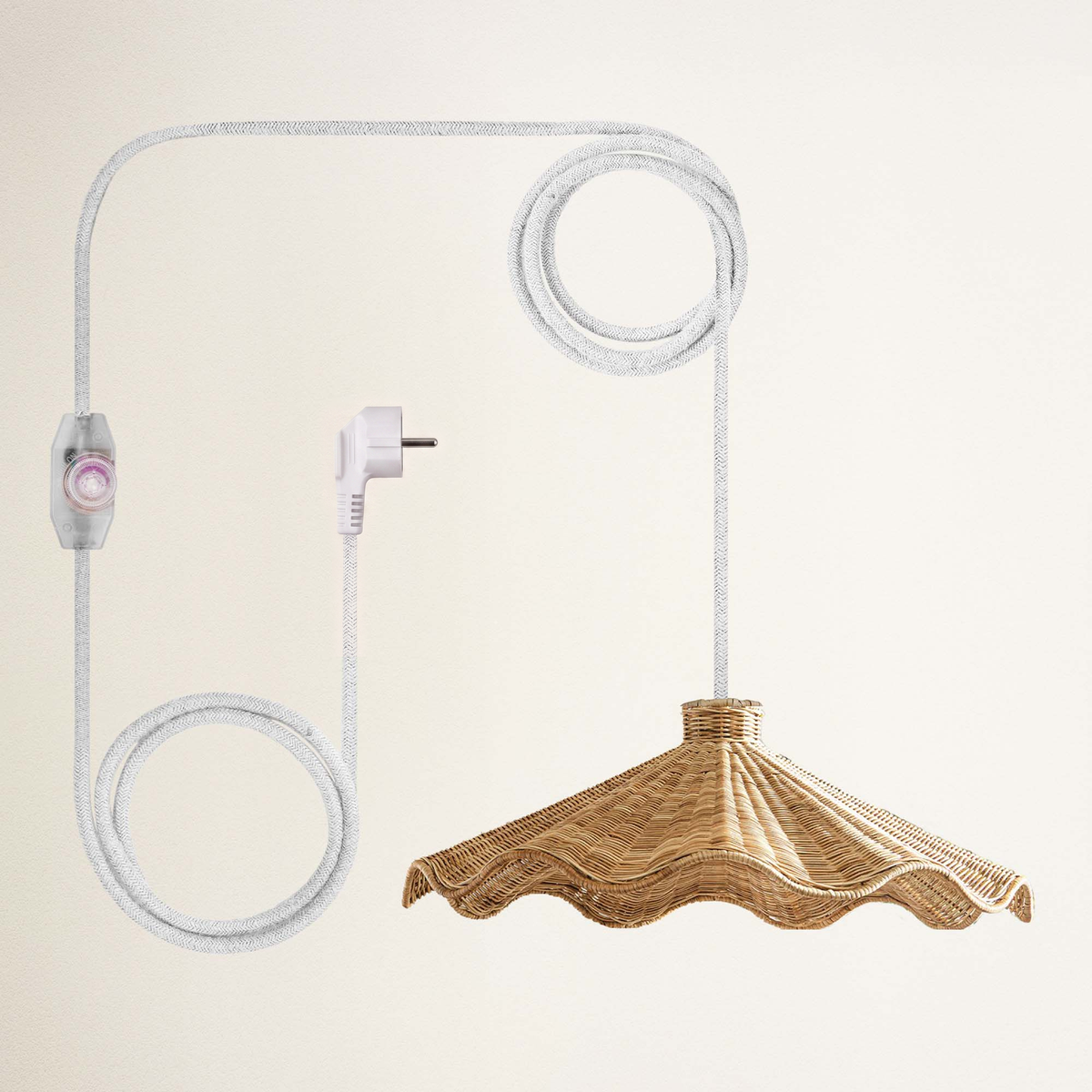 Suspension Ariel en rotin