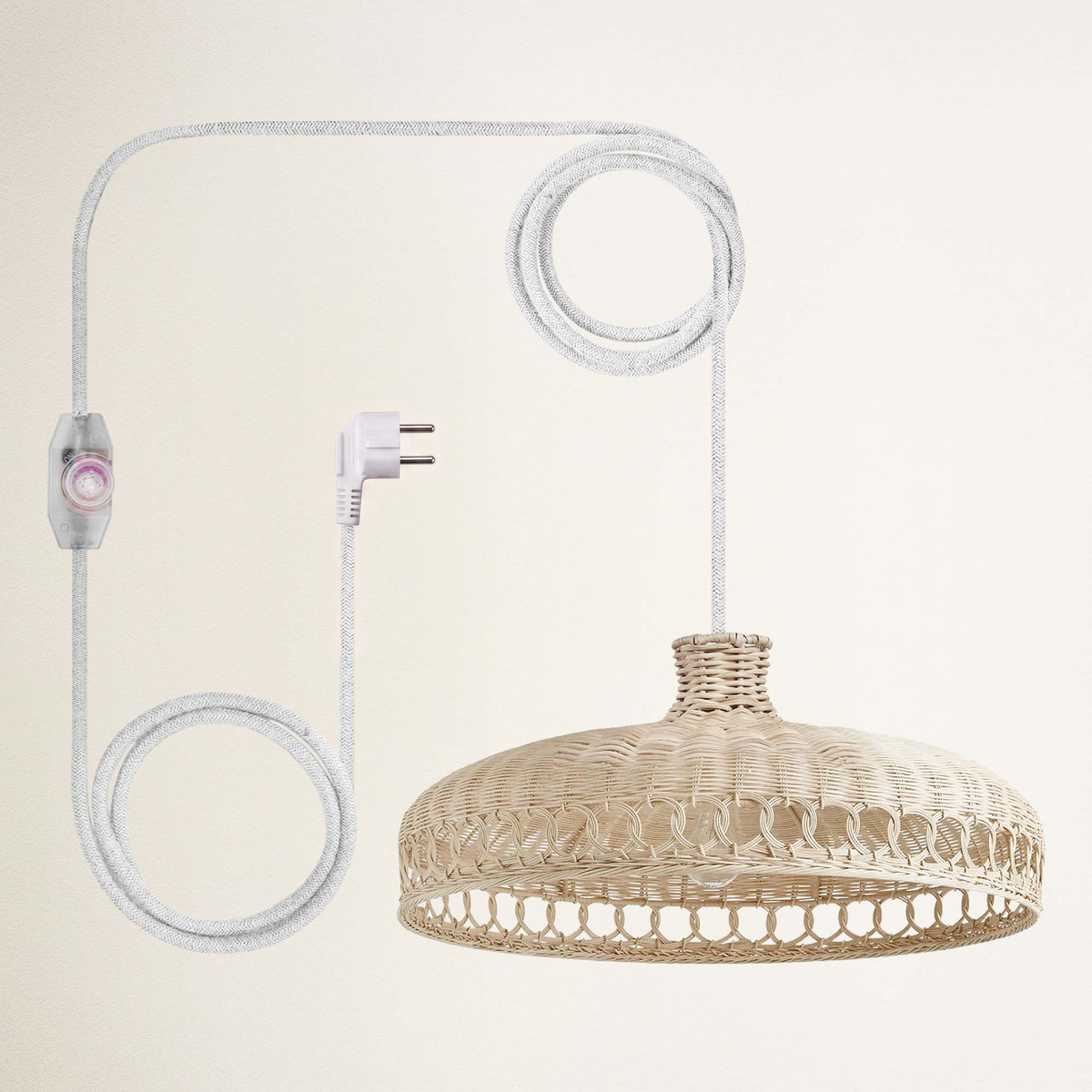 Suspension Verona en rotin
