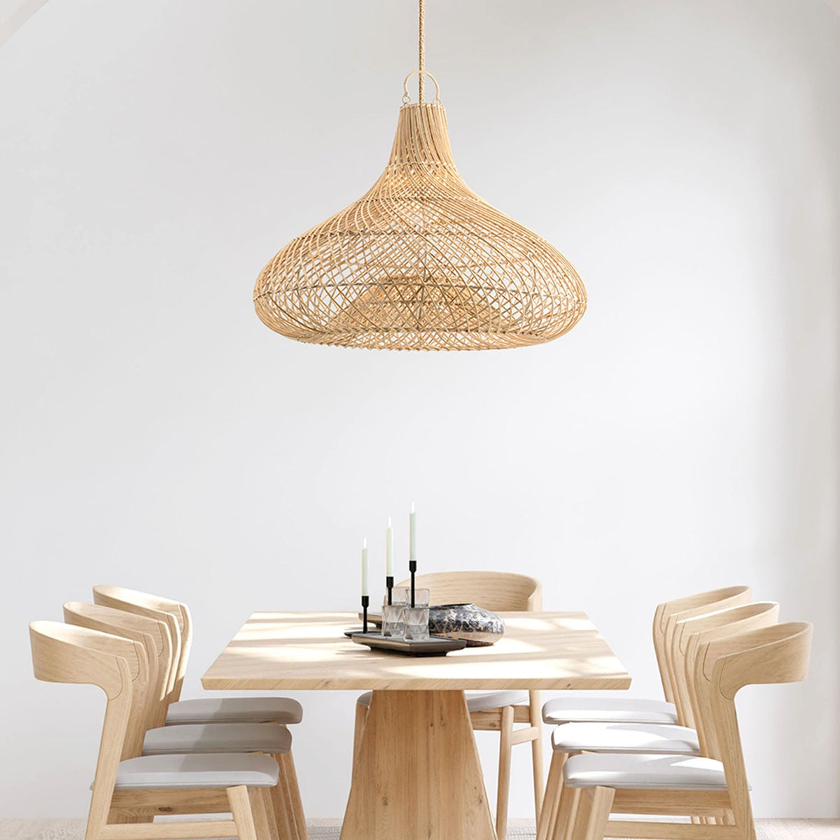 Suspension Enigma en rotin
