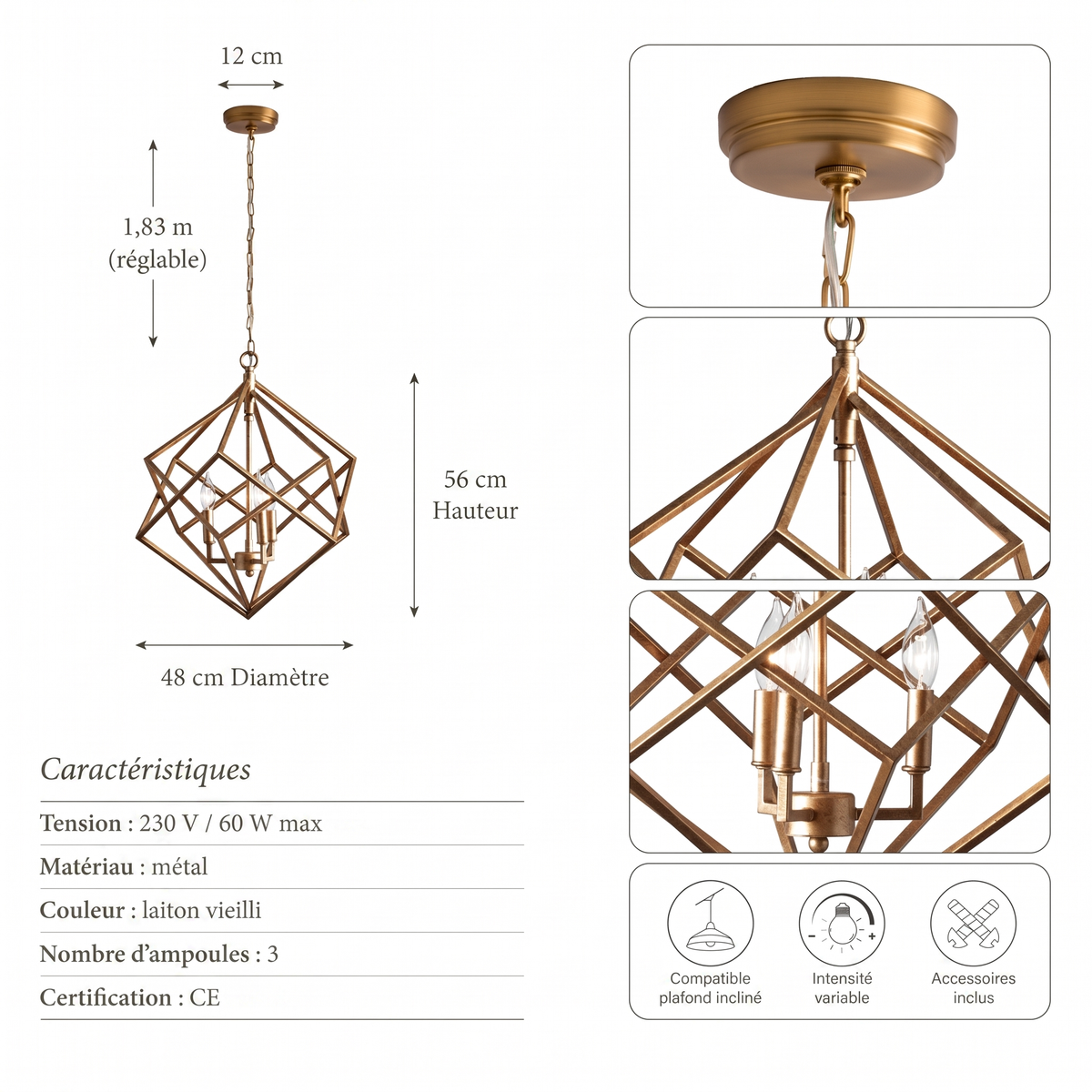 Caractéristiques suspension Linea