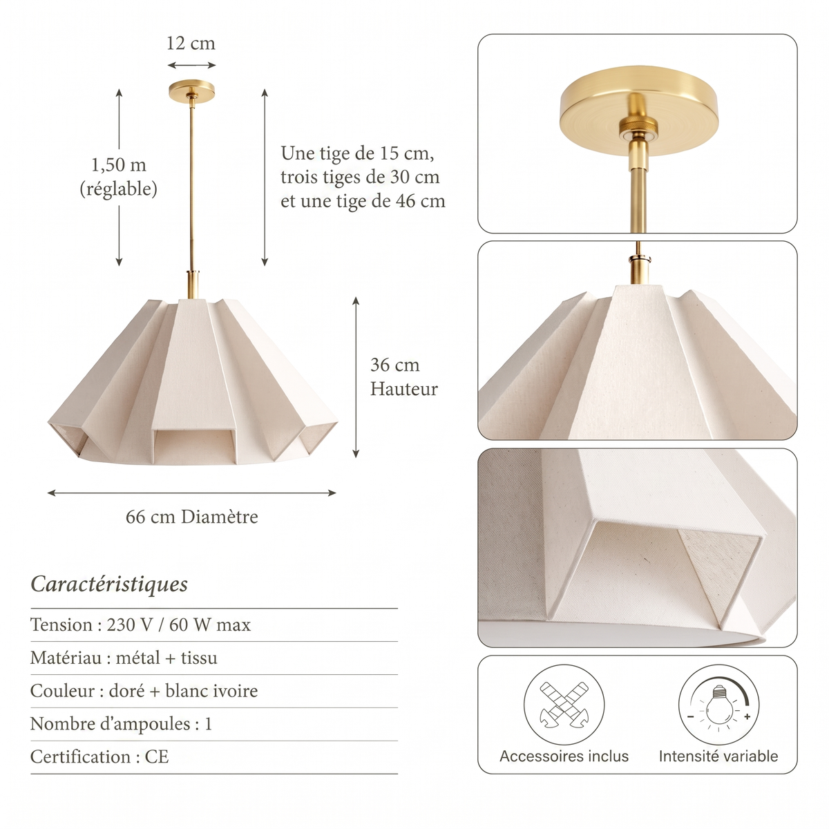 Caractéristiques suspension Geogem