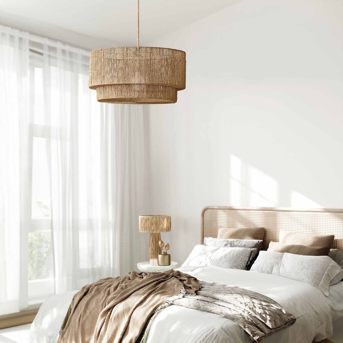 Suspension Luminous en rotin