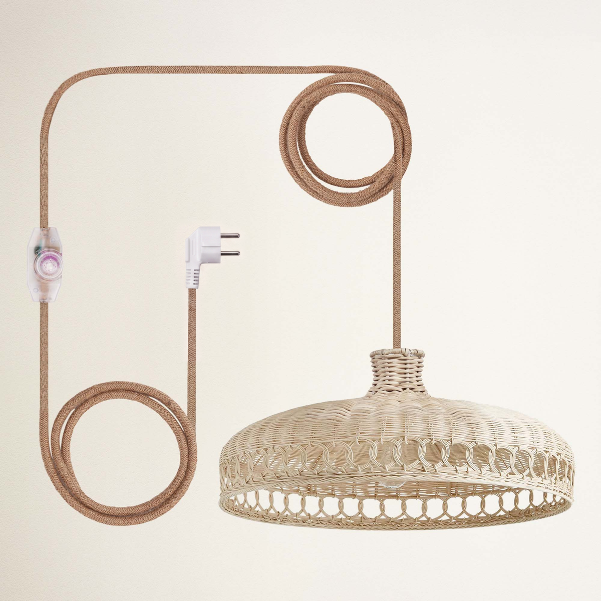 Suspension Verona en rotin