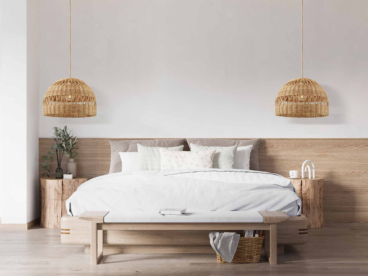 Suspension en rotin Radiant