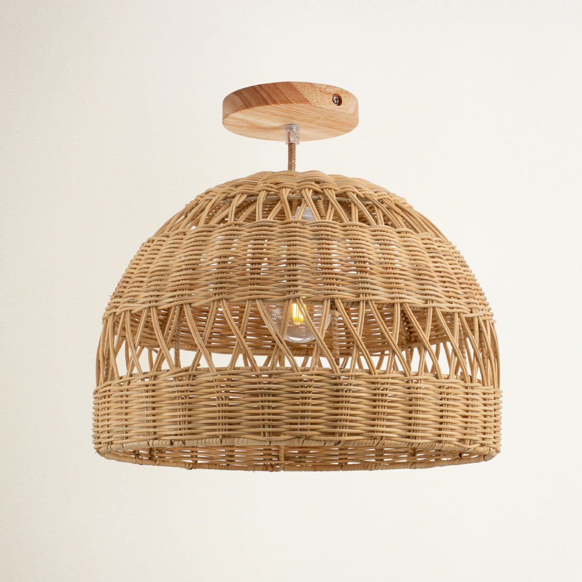 Plafonnier en rotin Radiant