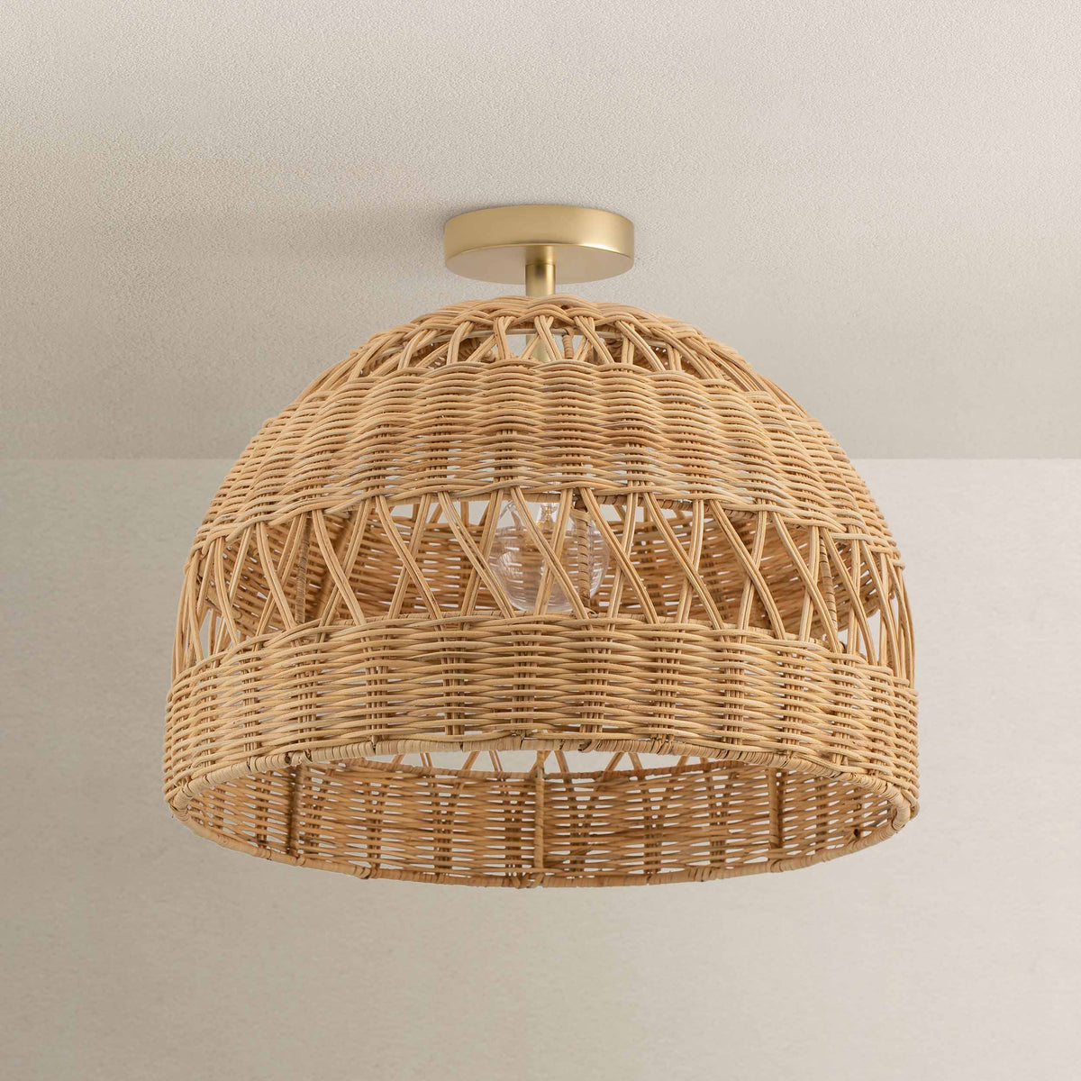 Plafonnier en rotin Radiant