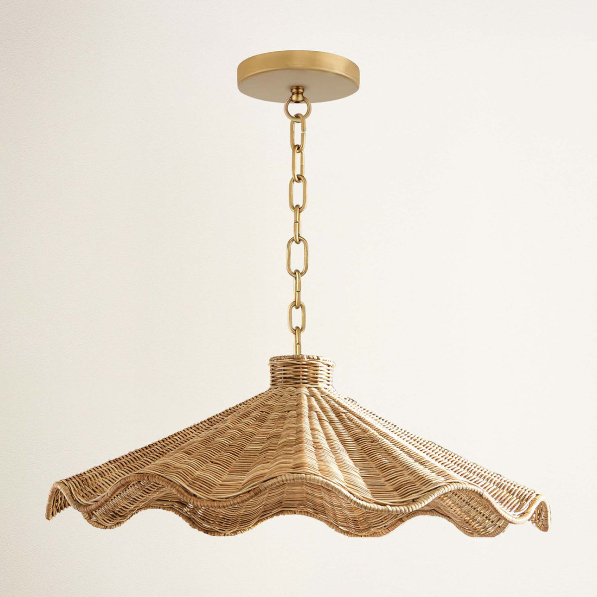 Suspension Ariel en rotin