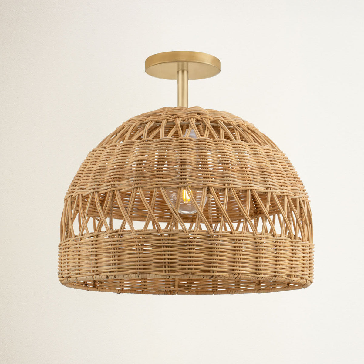 Plafonnier en rotin Radiant