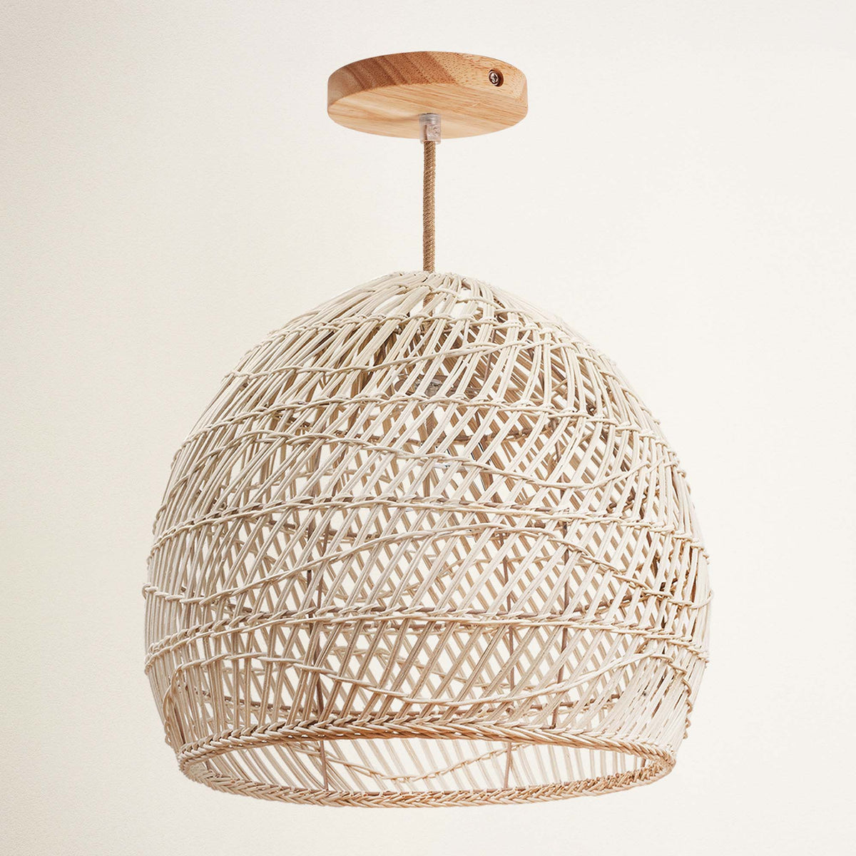 Suspension en rotin Santana noir