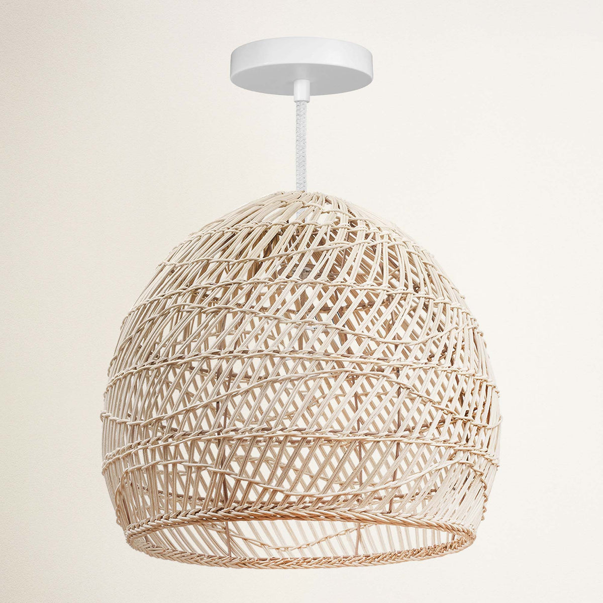 Suspension en rotin Santana noir