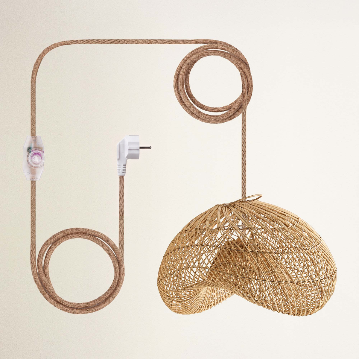 Suspension Sepherina en rotin